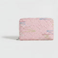White Quilted Wallet With Pastel Beaded Chain Strap – bags & wallets (view 1)