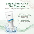 8 HYALURONIC ACID MOISTURIZING GENTLE GEL CLEANSER 150ml