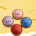 Bao Bun Squishy - Blue In Steamer Basket