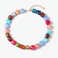 Chunky Colorful Beaded Necklace - Jewel Mix Alt