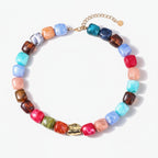 Chunky Colorful Beaded Necklace - Jewel Mix Alt