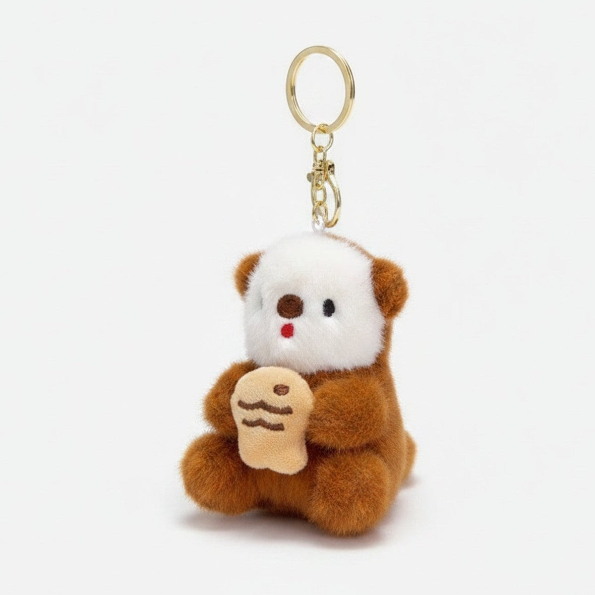 Cute Otter Plush Keychain Bag Charm - Darkbrown – novelty & toys (view 1)