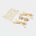 Butterfly & Star Hair Clip Set - Yellow – hair accessories (view 1)