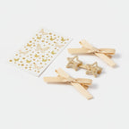 Butterfly & Star Hair Clip Set - Yellow – hair accessories (view 1)