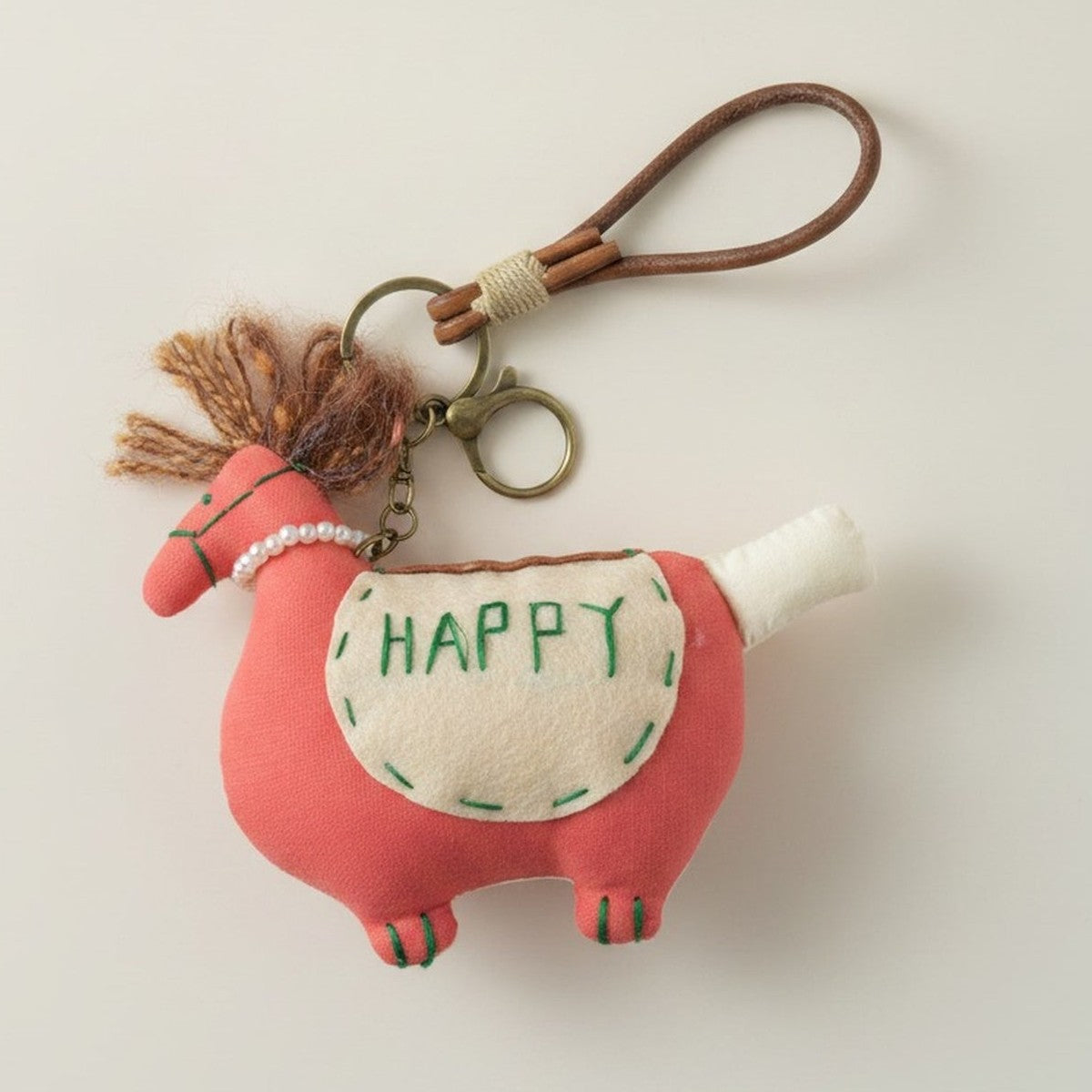 Happy Horse Plush Keychain – bags & wallets (view 1)