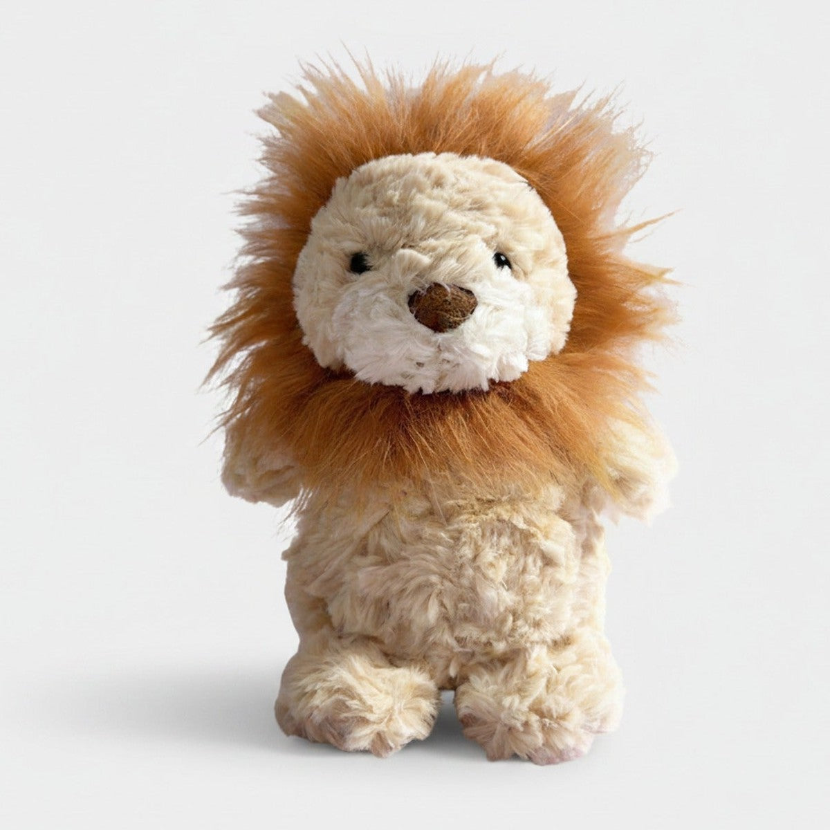 Cream Lion Plush Toy With Fluffy Mane – novelty & toys (view 1)
