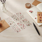 Pressed Rose Sticker Sheet Set - Rose Garden
