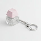 Four-Key Mechanical Switch Keychain - Clear Yellow