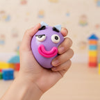 Squishy Pup Stress Ball - White - squeeze in hand
