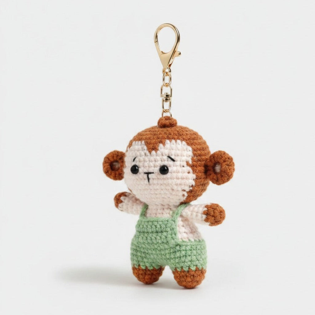 Mini Crochet Keychain DIY Kit - Monkey