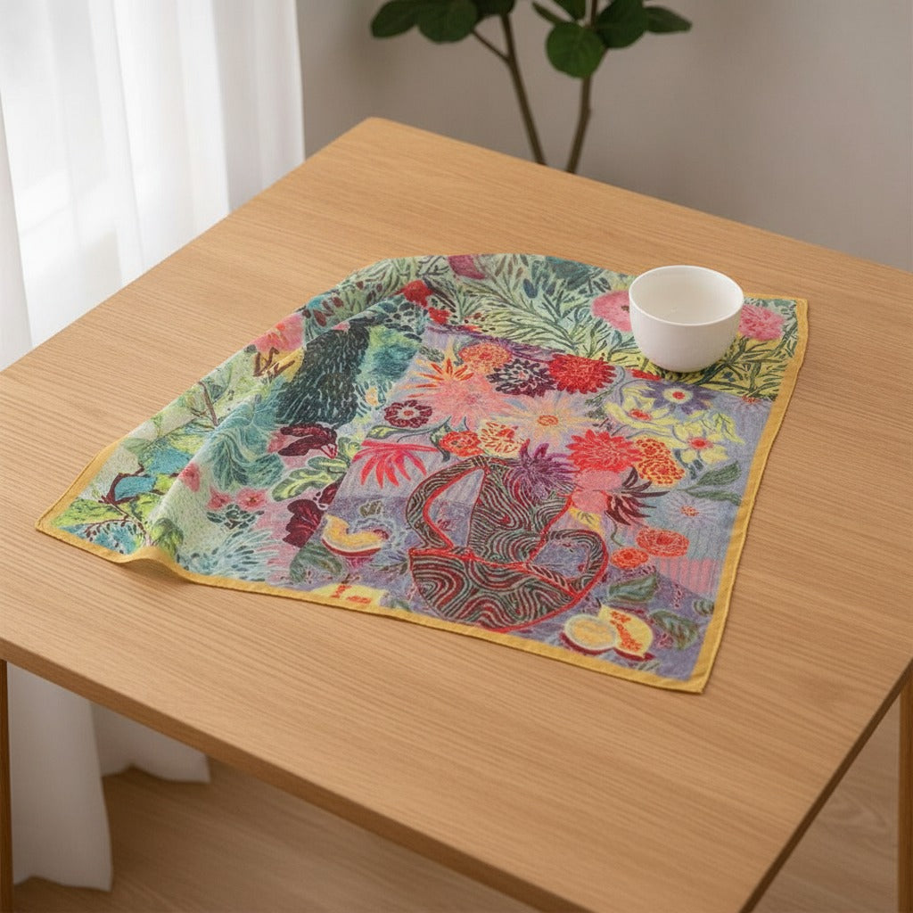 Vintage Floral Patchwork Scarf - Type 7