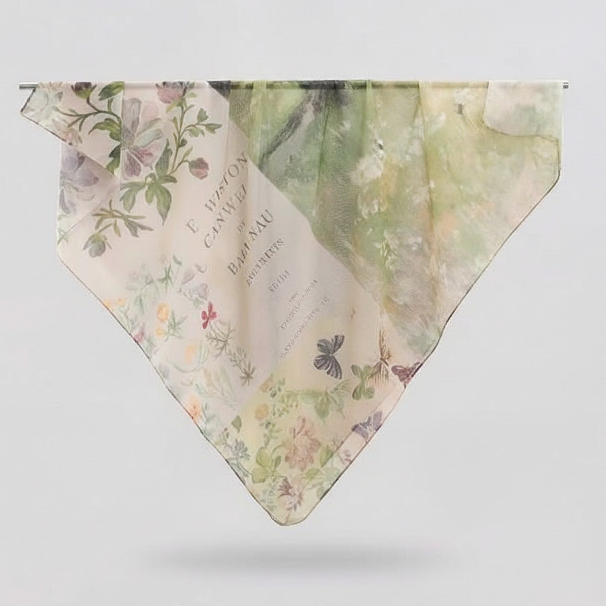 Vintage Floral Patchwork Scarf - Type 4