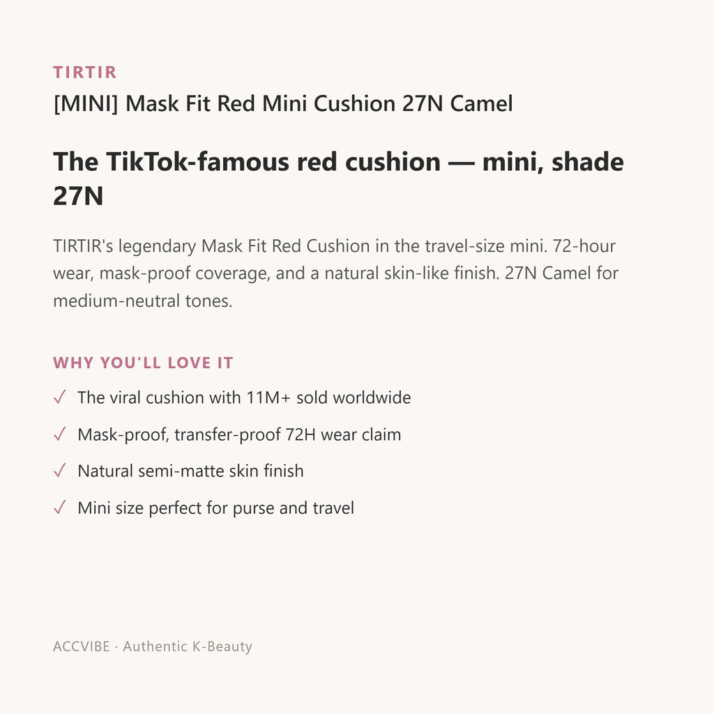 Mask Fit Red Mini Cushion