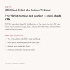 Mask Fit Red Mini Cushion