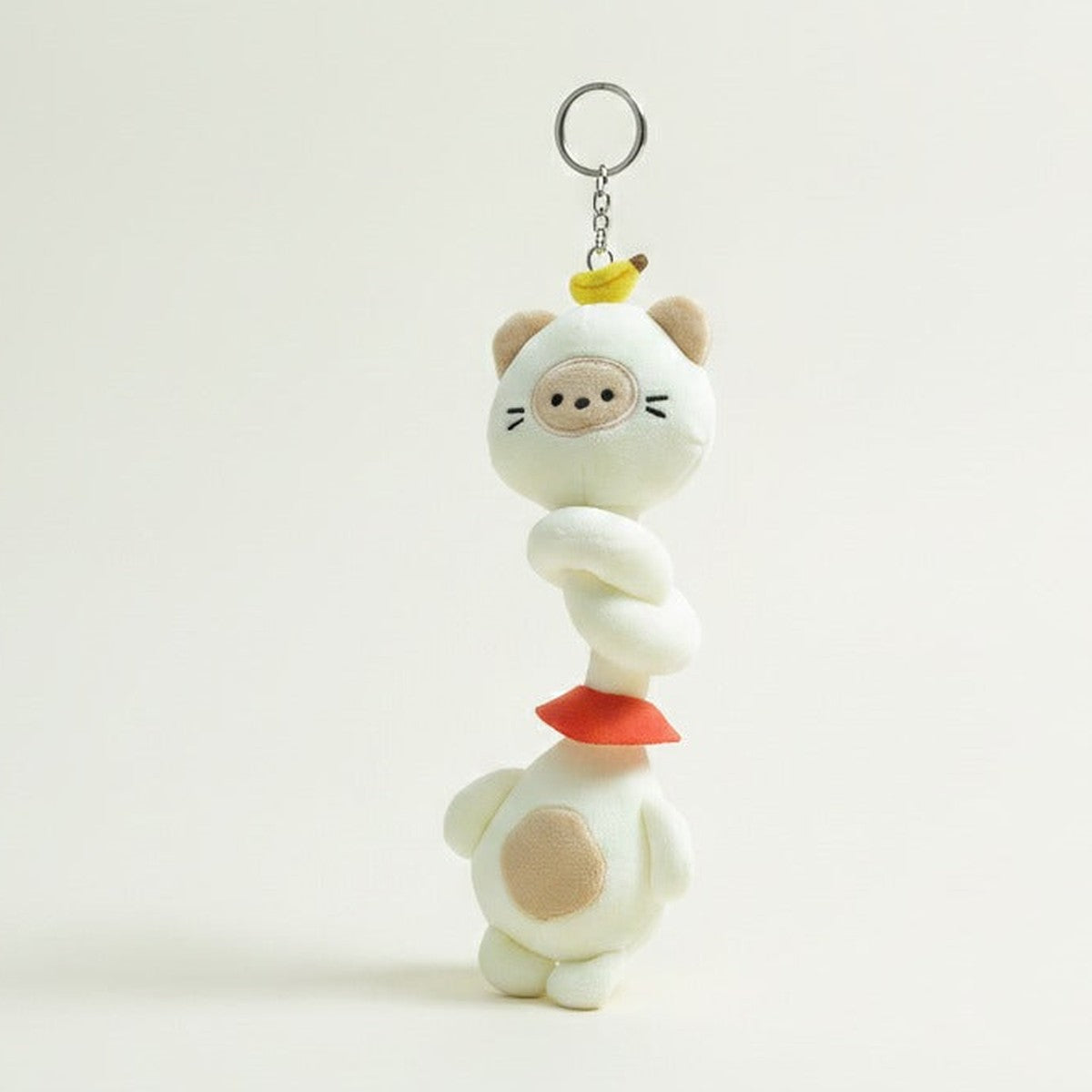 Banana Pig Head Twisted Plush Keychain – novelty & toys (view 1)