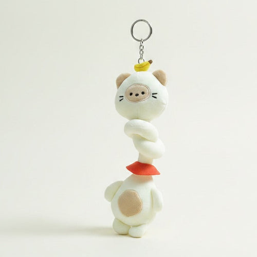 Banana Pig Head Twisted Plush Keychain – novelty & toys (view 1)