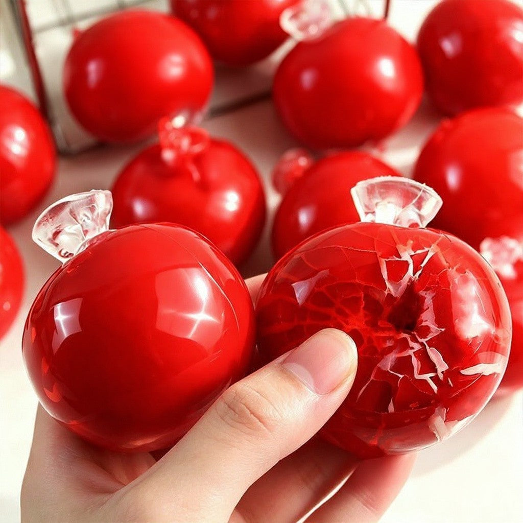 Red Cherry Crunchy Squishy Ball