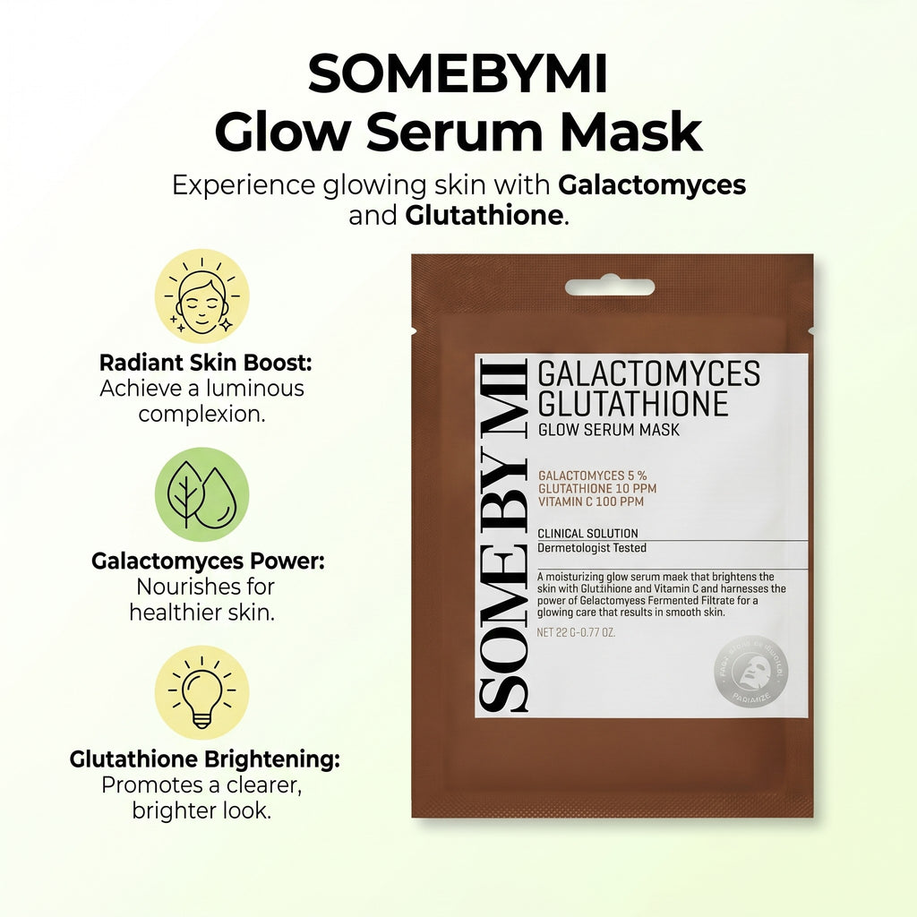 GALACTOMYCES GLUTATHIONE GLOW SERUM MASK 1EA