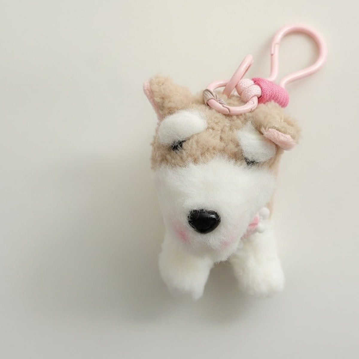Cute Plush Dog Keychain Charm – novelty & toys (view 1)