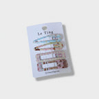 Le Ting Printed Snap Hair Clip Set Blue Bear & Cherry
