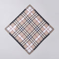 Plaid Lightweight Scarf Wrap - Beige Plaid