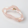 Wavy Pearl Hair Claw Clip - TCB-1087 Electroplated Pearl Jelly Pink – hair accessories (view 1)