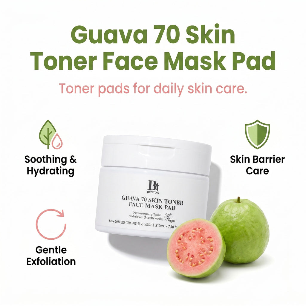 Guava 70 Skin Toner Face Mask Pad 210ml (70pads)