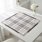 Plaid Lightweight Scarf Wrap - Mauve Plaid