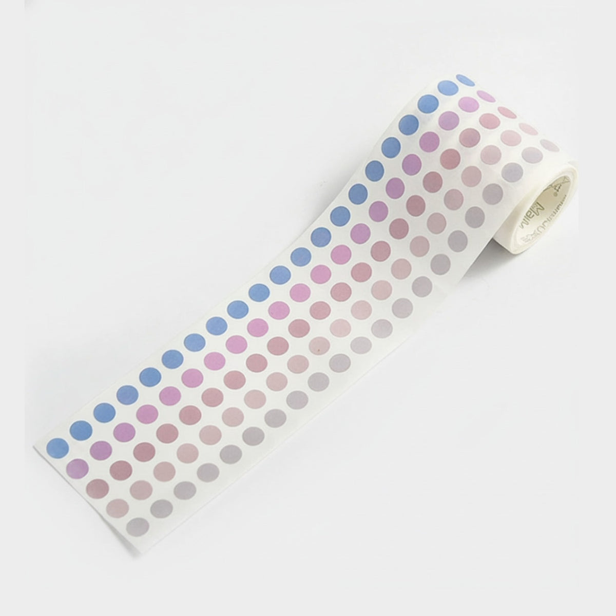 Ombre Color Gradient Dot Sticker Roll – stationery (view 1)