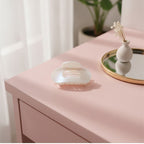 Pearl White Oval Hair Claw