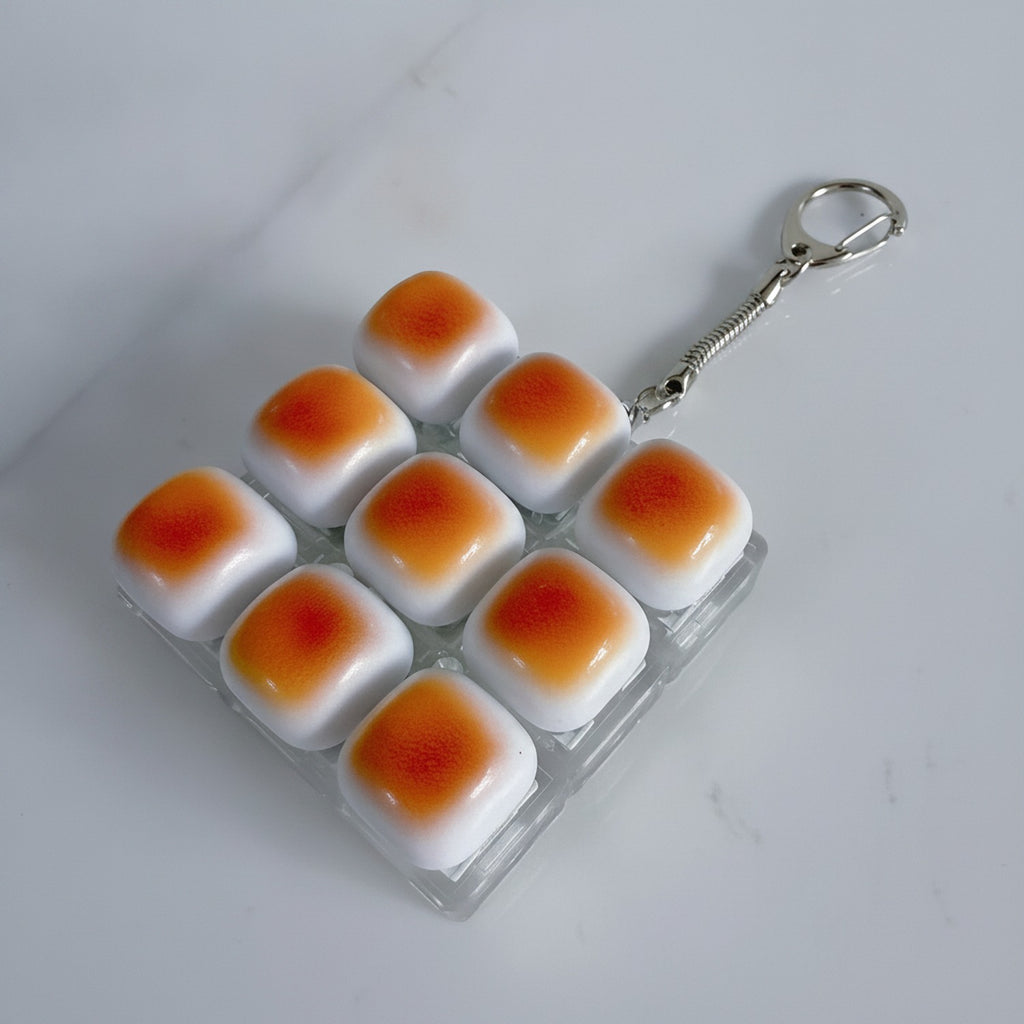 Squishy Toast Keychain - Square