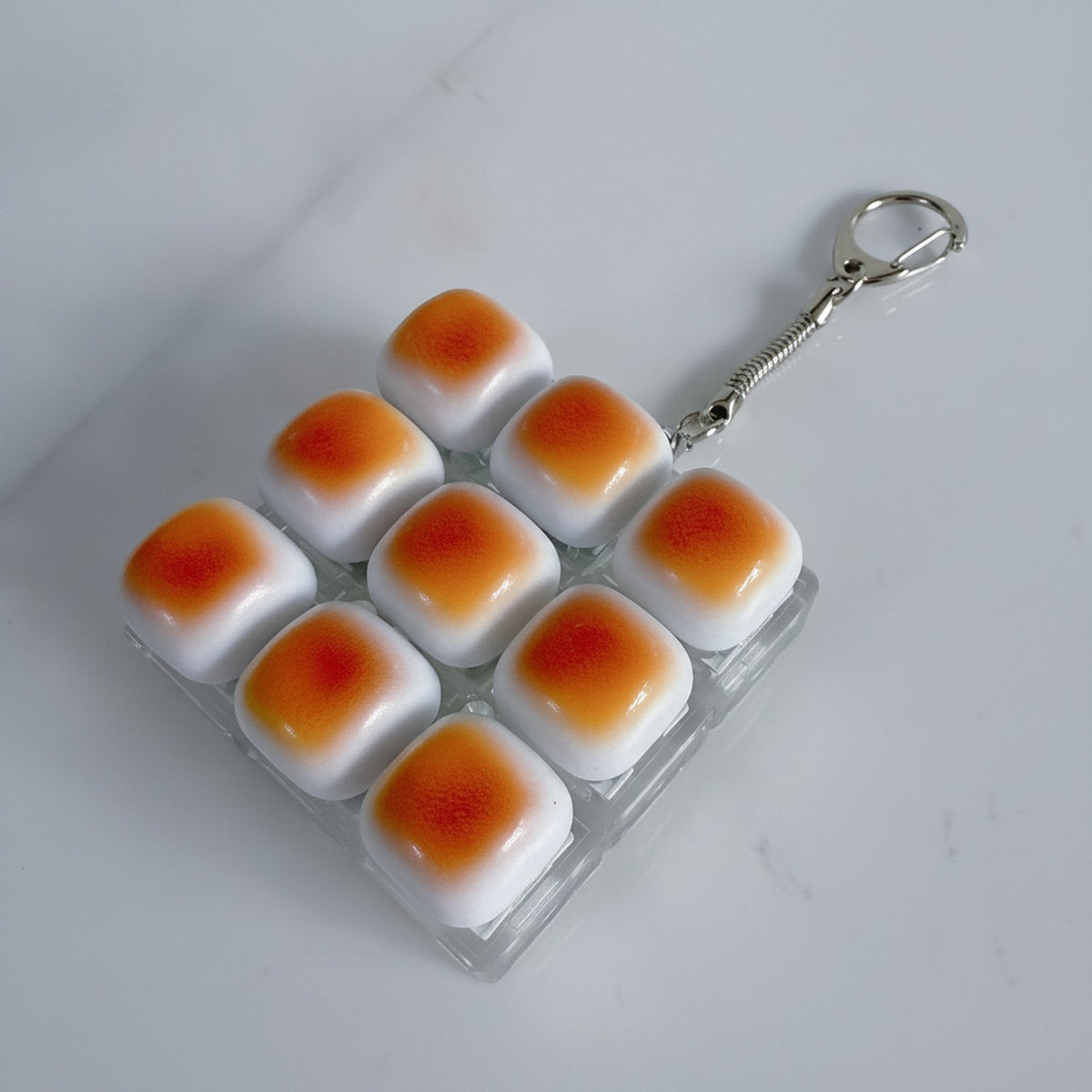 Squishy Toast Keychain - Square
