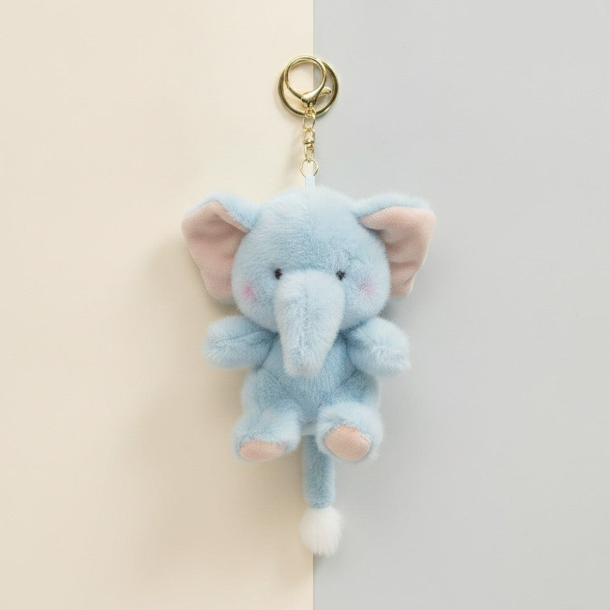 Soft Elephant Plush Keychain – novelty & toys (view 1)