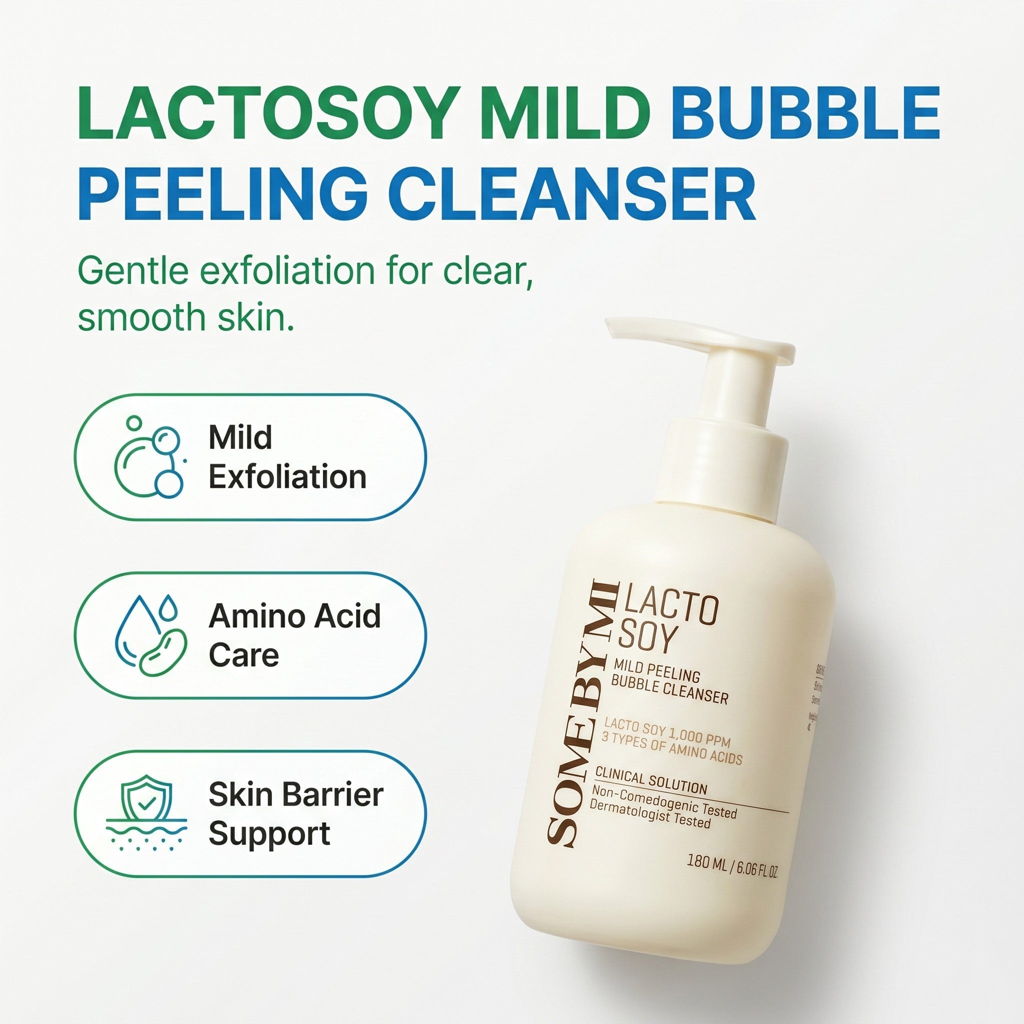 LACTOSOY MILD BUBBLE PEELING CLEANSER 180ml