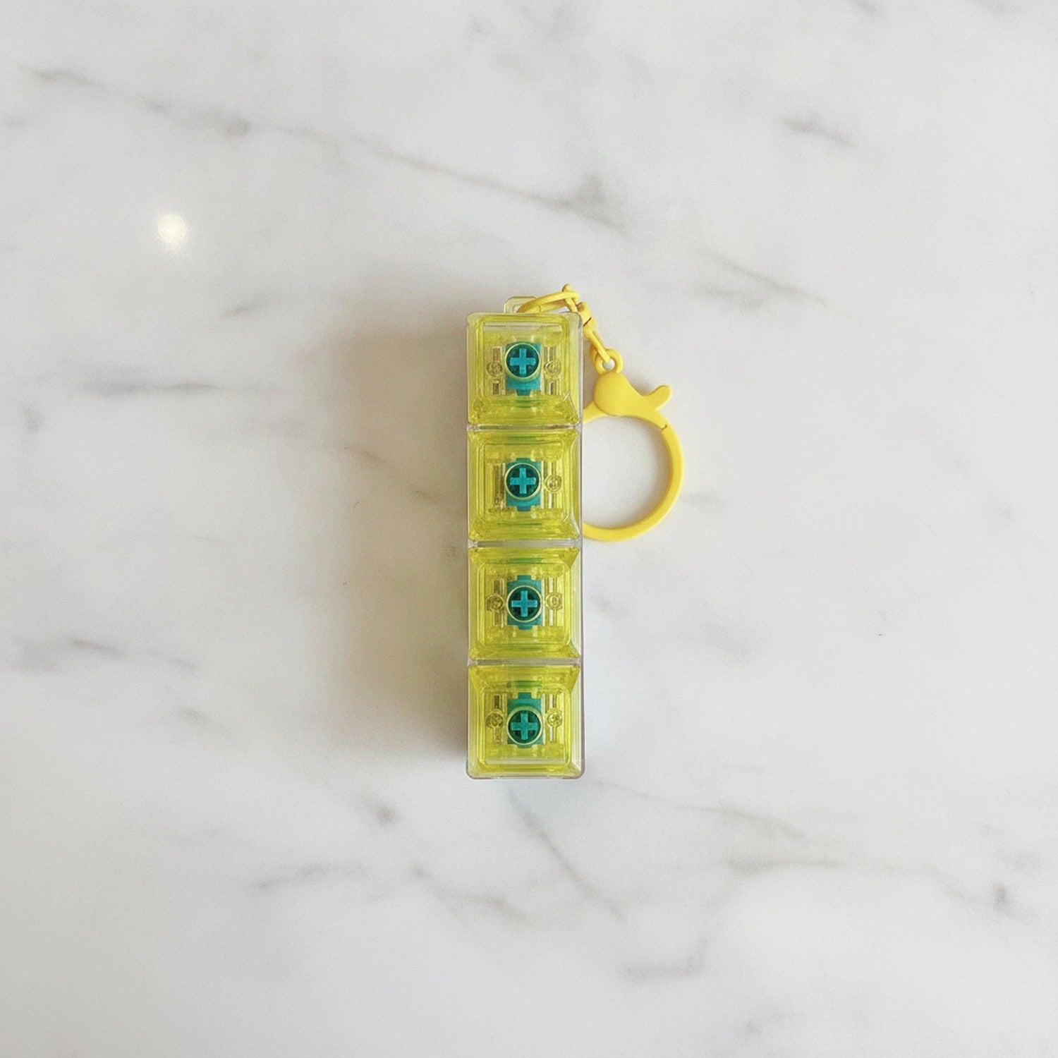 Mini Keyboard Switch Keychain - Yellow