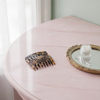 Tortoiseshell Claw Hair Clip - Black Gold