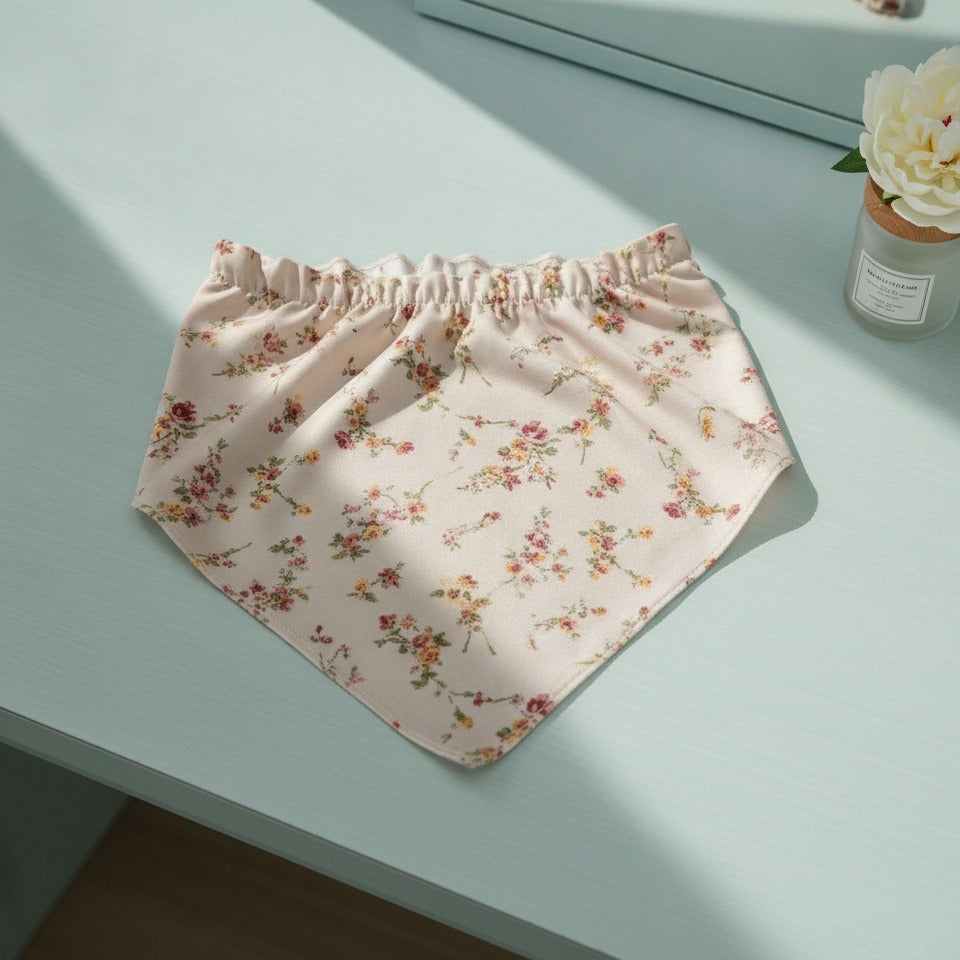 Padded Floral Headband - Cream Floral