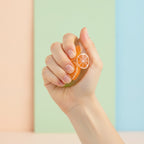 Fruit Jelly Squishy Ball - Lemon - squeeze in hand