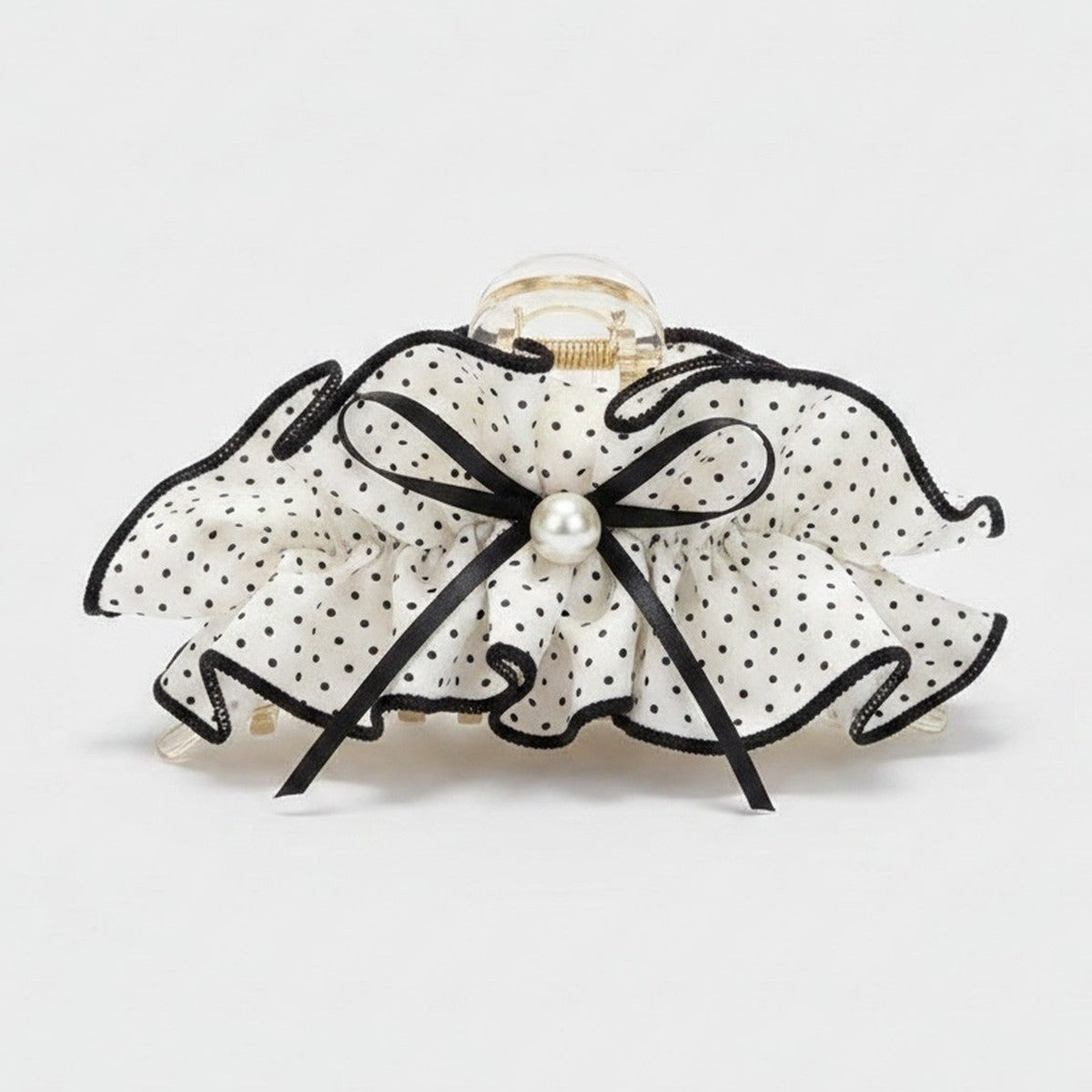 Polka Dot Pearl Butterfly Hair Claw Clip – hair accessories (view 1)