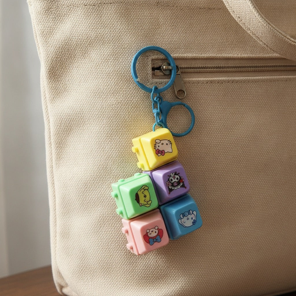 Mini Light-Up Game Keychain - Coffee