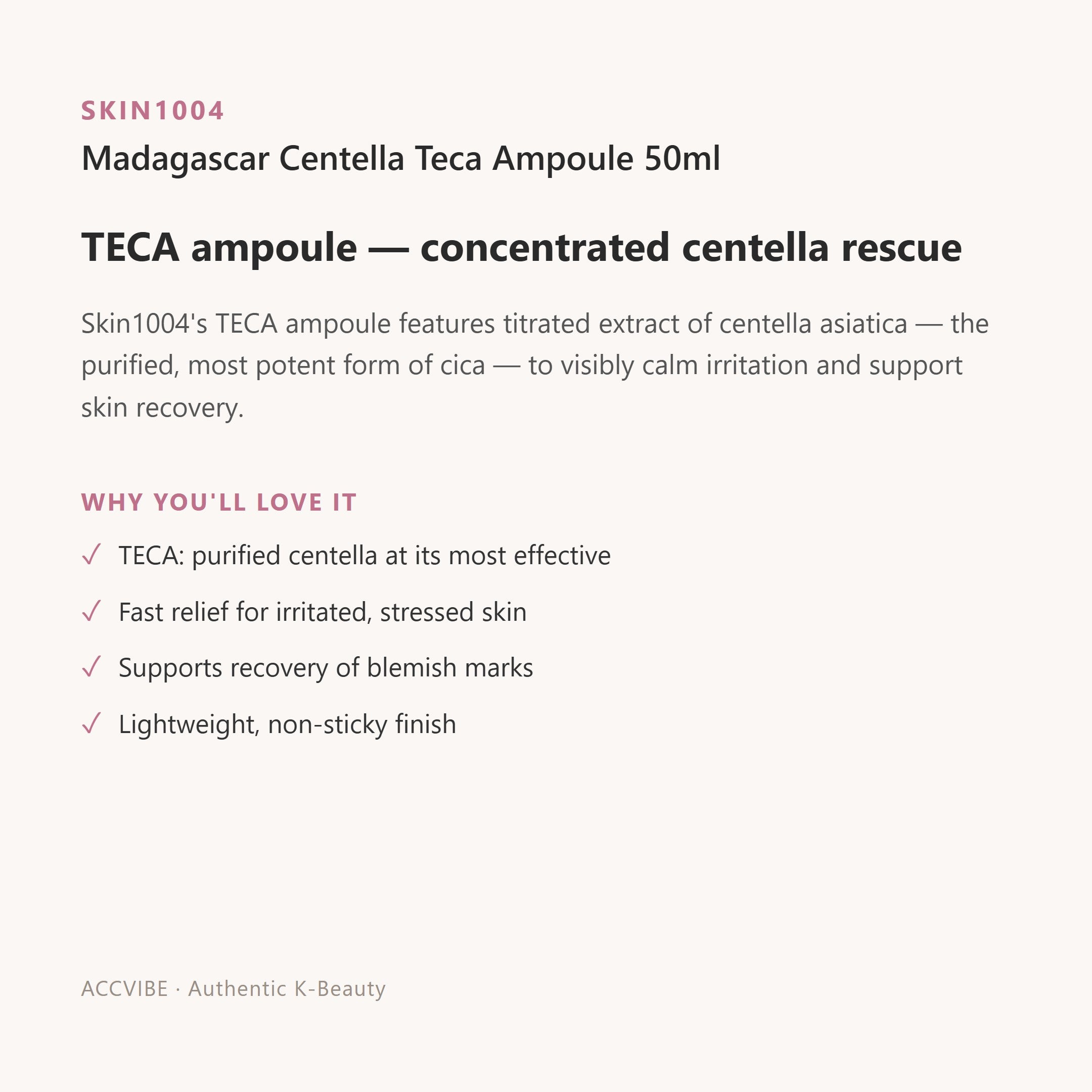 Madagascar Centella Teca Ampoule 50ml