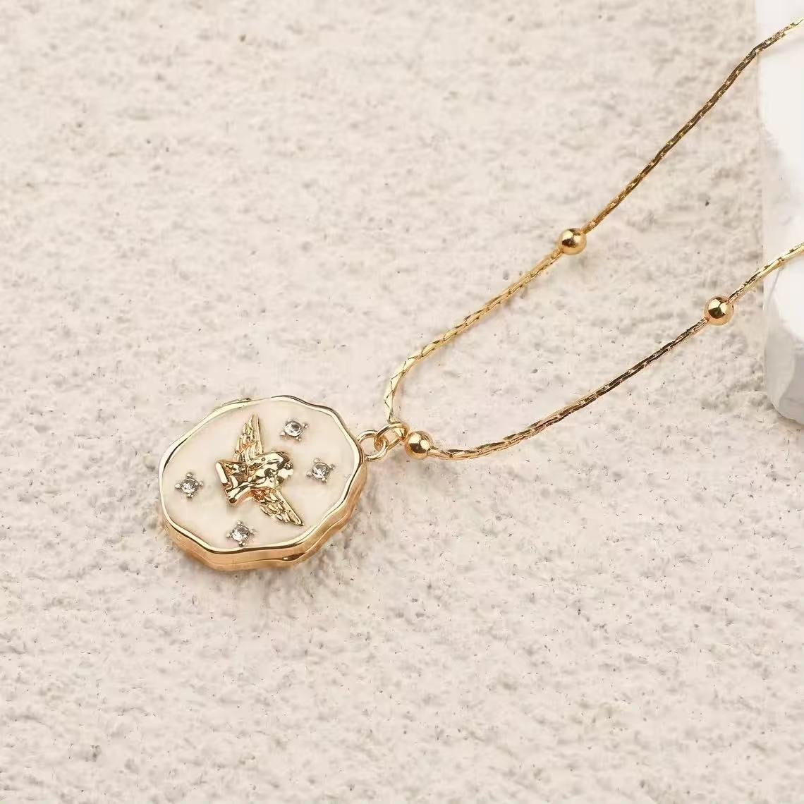 24K Gold Plated Photo Locket Stainless Steel Necklace