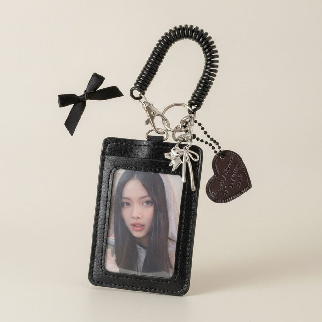 Cute Spiral Keychain Photocard Holder Set – bags & wallets (view 1)
