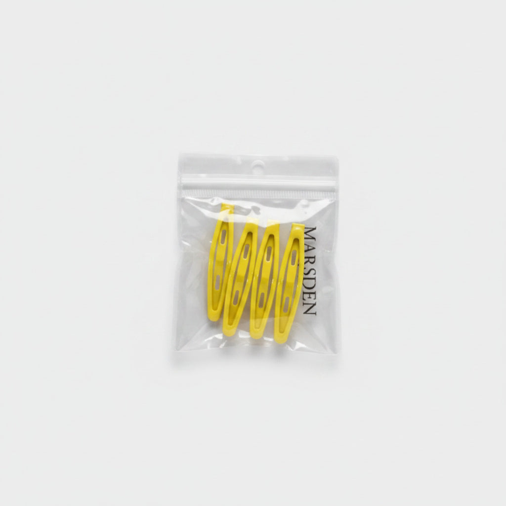 Minimalist BB Hair Clip Set Yellow
