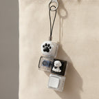 Cute Pup Light-Up Keychain - Black