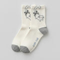 White Cute Cat Crew Socks – apparel accessories (view 1)