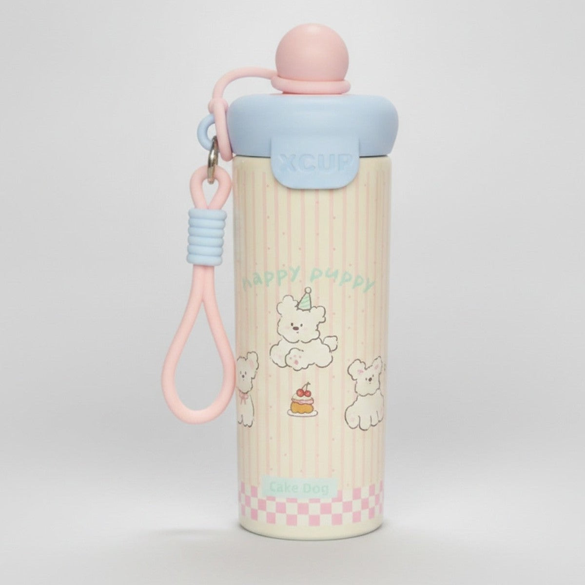 Pastel Teddy Bear Insulated Tumbler With Charm Strap – novelty & toys (view 1)