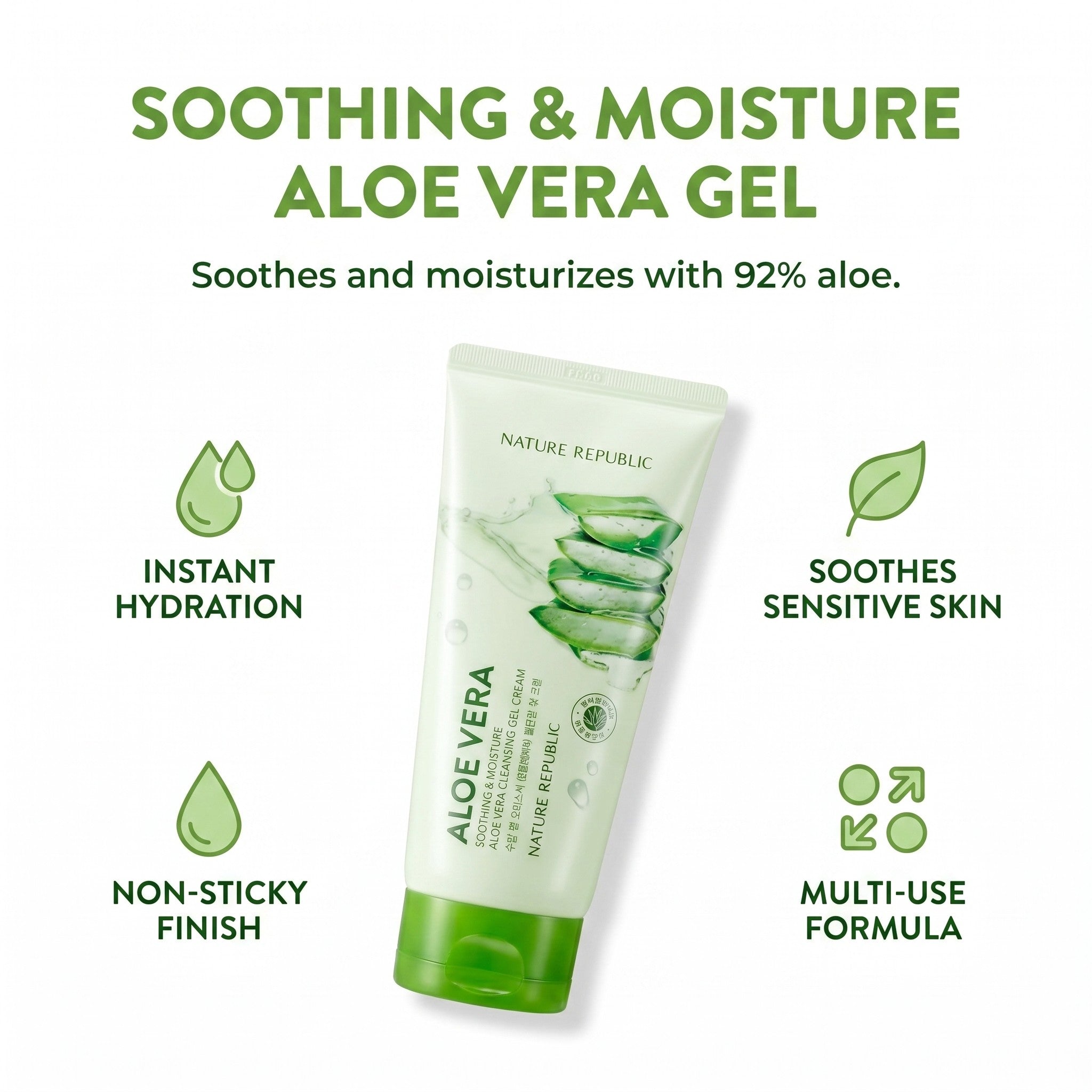 Soothing & Moisture Aloe Vera 92% Soothing Gel(Tube Type) 250ml