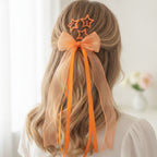 Star Charm Ballet Ponytail Clip Set Orange