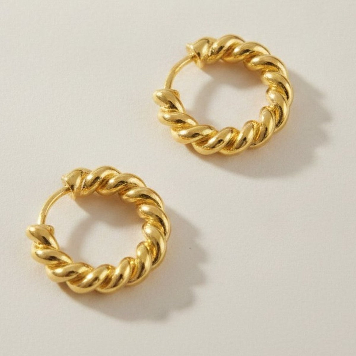 Chic Twisted Hoop Earrings Jewelry (view 1)